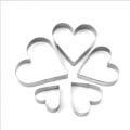 Miniatyrbillede 5 af 5: Foose Cookie Cutters Hjerte 5-delt sæt, Størrelser 1,5 \"til 3,75\", Rustfrit stål Cookie Form