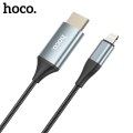 Miniatyrbild 1 av 5: hoco. UA15 Lightning till HDMI HD-kabel för samma skärm för Apple-enhetsvideokonverterare