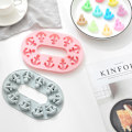 Miniatyrbillede 3 af 5: Ankerkæde silikone chokolade slik kage bageform is gitterform krystal dråbe limform (Pink)