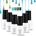 Miniatyrbillede 5 af 10: 6 stk. 7ml Neglelak Glitter Glans Soak Off Langvarig UV LED Gel Polish Manicure (RCTC6-06)