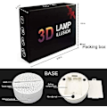 Miniatyrbilde 5 av 5: WJ 3D illusjonsnattlys fire mønster 16 fargeendring dekorlampe skrivebordslampe lampe for barn barn superhelt 3 Darth Vader-gruppen