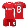 Miniatyrbillede 1 af 2: 2023-2024 Liverpool Børnefodbolddragt Sæt-Nr.8 SZOBOSZLAI#XL No.8 SZOBOSZLAI #XL