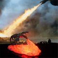 Miniatyrbillede 7 af 8: 3D Ildsprudende Natlys Drage, 3D Printet Flamme Dinosaur Lampe Stemningslys USB Genopladelig, til Stue Soveværelse Dekoration F