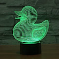 Miniatyrbilde 1 av 5: JUSTUP 3D Andelys Lamper Lampe Illusion Nattlys 7 Farge Endring Berøring Bryter Bord Dekorasjon Med Akryl Flat ABS Base（Stil 21）