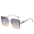 Miniatyrbilde 1 av 4: Solbriller for kvinner og menn Retro Aviator Square Goggle Classic Frame briller