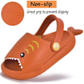 Miniatyrbild 3 av 5: Sandal för småbarn pojkar flickor Slide Sandal Dinosaur Småbarn Flip Flops Utomhus Inomhus Hem Barn Sommar Vattenskor-----Orange（140 Yard）