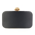 Miniatyrbillede 6 af 6: Aften Taske Perle Sequin Design Vintage Kys Lås Satin Clutch Pung Taske Bryllup Fest Clutc