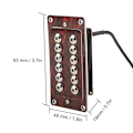 Miniatyrbilde 5 av 11: Dobbeltspole Humbucker Pickups Pick-ups med monteringsskruer Erstatning for elektriske gitarer (rød)