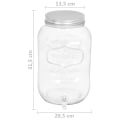 Miniatyrbild 10 av 10: Glasbehållare med tappkran 8,050 ml glas