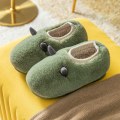 Miniatyrbillede 2 af 3: Vinter indendørs dyreslipper hjem unisex voksen tegneserie plys tøffel（7.5-8）