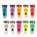 Miniatyrbilde 1 av 11: 10 stk neglefluorescerende pulver DIY kroppsmaling maling trykk glød lysende verktøy