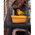 Pikkukuva 4 / 4: Lintupesän riippuva hammock-vuode lelu lemmikkilinnulle, papukaija hamsterin pesä lämmin hammock irrotettava ja pestävä hammock (koko L)