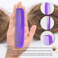 Miniatyrbild 3 av 7: Hårvårdskam 4-pack - Obrytbar - herrkam/fintandad kam/peines para cabello Purple 4 Count (Pack of 1)