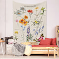 Pikkukuva 2 / 6: Taide Koti Sisustuslahjat Mandala Bohemian Tapetti Sopii Makuuhuoneen Koristeluun (257-1, 51 x 59 tuumaa)
