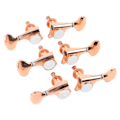 Miniatyrbilde 10 av 11: 6 stk. gitar-stemmeskruer Tuning Set 1:18 Gear Ratio Helt lukket Elektriske gitarer Tilbehør med lite halehåndtak Antik messing