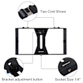 Miniatyrbild 7 av 11: PULUZ Smartphone Video Rig + LED Studio Light + Videomikrofon + Mini Tripod Set