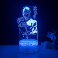 Pikkukuva 2 / 8: Anime Light Musta Butler Led Yövalo Makuuhuoneen Koristeluun Värikäs Yövalo Anime Lahja 3D Lamppu Musta Butler