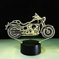 Pikkukuva 1 / 8: WJ Led Työpöytälamppu Led Työpöytälamppu 3D Illuusiolamppu Moottoripyörä Yövalo Kosketuskytkin Pöytävalot Makuuhuone Motocross Lamput Moottoripyörä Yövalo