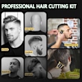 Pikkukuva 6 / 6: Ammattimainen hiustenleikkuri miehille, Zero Gapped Cordless T-Blade hiustenleikkurit miehille, Edger Razor Shavers ladattavat T Liners B:lle