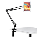 Miniatyrbild 11 av 11: Tablet-hållare halkfri justerbar robust roterbar design stabil skrivbordsställ för IPhone 13 för Galaxy Tab