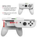 Miniatyrbilde 4 av 8: Bryter/Oled Venstre og Høyre Håndtak To i Én Grip, Joycon Liten Håndtak Avtakbar To Montering (Hvit)