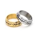 Miniatyrbilde 5 av 7: Ringer av makt Herre av ringene  Spinnende ring, Angstring En ring for menn  Forgylt vielsesring for menn og kvinner Magiske kraft ringer Silver 12