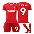 Pikkukuva 1 / 2: Liverpoolin Lasten Jalkapalloasusetti Sukilla - No.9 FIRMINO#M 2023-2024 No.9 FIRMINO #M