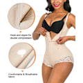 Miniatyrbillede 3 af 5: Shapewear til kvinder, mavekontrol, body shaper, lynlås, åben overdel, bodysuit --- Complexion（Størrelse 4XL）