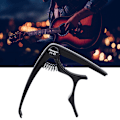 Miniatyrbillede 2 af 11: FC-03 Zink Legering Elektrisk Folk Guitar Capo med Bro Pin Spanner