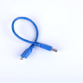 Miniatyrbilde 4 av 4: USB 3.0 datakabel for datamaskin, AM hann til Micro-B 0,3 m, høyhastighetskabel for mobil harddisk, 2-pakning