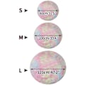 Miniatyrbilde 3 av 5: Runde tepper med diameter 120 cm/47,2\", myke runde tepper, myke plusjtepper egnet for soverom/stue (regnbuefarge)