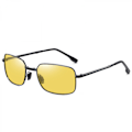 Miniatyrbillede 1 af 7: Metal Alloy Frame Folding Compact Pocket Aviator Solbriller