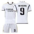 Miniatyrbilde 1 av 2: 23/24 Real Madrid Hjemmefotballdraktsett 9 BENZEMA XXL