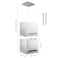 Miniatyrbilde 8 av 9: Hengende kjøkkenventilator med touchsensor LCD 37cm rustfritt stål