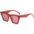 Miniatyrbillede 2 af 5: Vintage firkantede Cat Eye solbriller til kvinder Trendy Cateye solbriller B2473