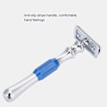 Miniatyrbillede 7 af 11: Man Shaving Razor Classic Double Edge Razor og Base Safety Shave (Blå Razor   Blade)