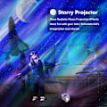 Miniatyrbild 5 av 7: Star Projector Night Light Projektor med musikhögtalare, norrskensprojektor för sovrum, spelrum, hemmabio, tak, rumsinredning