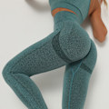 Miniatyrbilde 3 av 5: Sømløse yoga- og treningstights for kvinner med høy midje, for løping og magekontroll (XL)