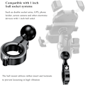 Miniatyrbilde 4 av 7: Aluminiumlegering 1 tommers kulefeste, passer til styrer med diameter 0,5'' til 1,26'', styrekulefeste kompatibelt med RAM Mounts 1 tommers kulekontakt