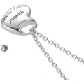 Miniatyrbilde 4 av 5: AVEKI Kremasjonsurne Halskjede for Aske Urne Smykker, Forever in My Heart Gravert Rustfritt Stål Keepsake Vanntett Minnesmerke Anheng for mamma og pappa med