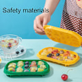 Miniatyrbild 2 av 3: Isformbricka återanvändbar multifunktionell stapelbar dammtät livsmedelskvalitet non-stick söt tecknad isblock maker mögel med lock för hem Qinhai