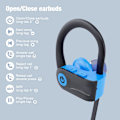 Miniatyrbild 5 av 7: Bluetooth-hörlurar, trådlösa Bluetooth 5.3-hörlurar med 16 timmars speltid, stereo bas IPX7 vattentäta over ear-hörlurar för W