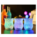 Miniatyrbild 3 av 5: Honungskaka formad blinkande mugg, LED blinkande mugg lysande mugg, LED vattensensor mugg