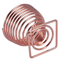 Miniatyrbild 3 av 3: Kosmetisk svamp puder puff blender torkställ hållare rack stöd roséguld fyrkantig