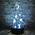 Miniatyrbillede 3 af 5: 3D Natlampe Naruto LED Bordlampe til Drengeværelse Sasuke Bros Itachi Natlys 3D Optisk Illusion Dekoration Stemningslys Sove Lys Hol