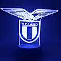 Miniatyrbillede 1 af 7: S.S. Lazio USB 3D Anime Natlampe Atmosfærisk LED Bordlampe Julegaver til fodboldfans Dekorativ lampe til børneværelset