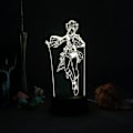 Miniatyrbillede 2 af 8: Genshin Impact 3D Illusion Natlampe - Spil Lys til Soveværelsesindretning LED Lys Atmosfære Sengebords Natlamper Børnegave Harakami Gyokyu