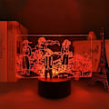 Miniatyrbillede 4 af 7: WJ Anime 3D LED Natlampe 3D Illusion Lampe 16 Farver Skiftende Touch Fjernbetjening Natlys til Børns Soveværelse Dekoration Sengelampe Drenge Piger