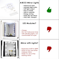 Miniatyrbillede 7 af 11: LED-pærer Spejl Lys Toiletspejl LED-lampe Kit Linse Forlygte LED-pærer Kit (12 pærer)