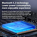 Pikkukuva 7 / 7: Langattomat nappikuulokkeet, Bluetooth V5.3 -kuulokkeet, vedenpitävät nappikuulokkeet, sisäänrakennetut mikrofonit, pitkäkestoinen toisto, korkealaatuinen stereokuuloke, melu